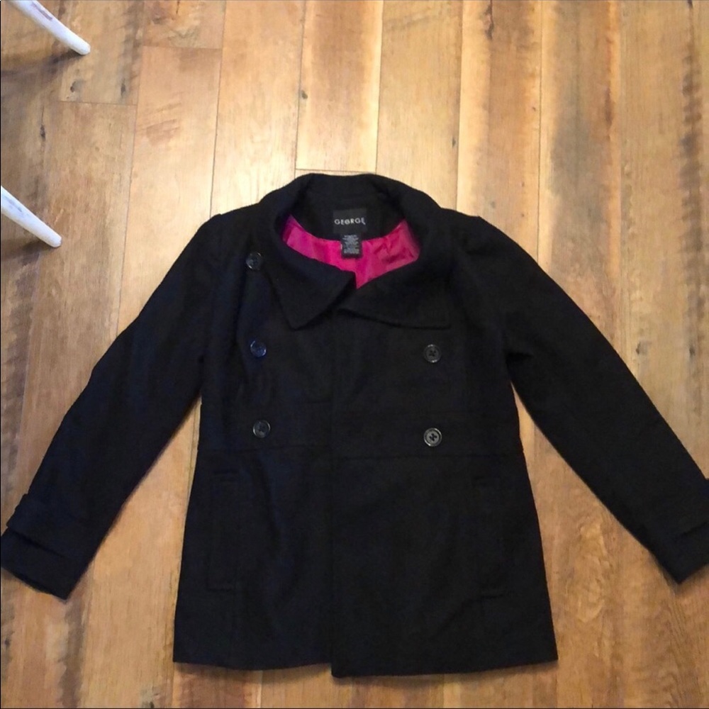 Black pea coat
